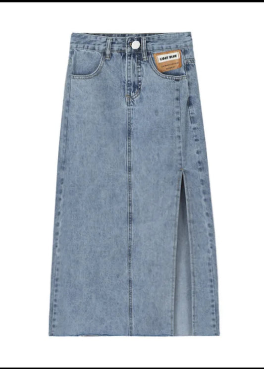 "Double Dare" Jean Skirt